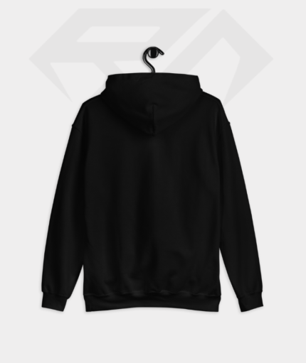 Black Color Hoodie Back