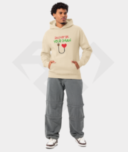 Recharge Your Iman Cream Cotton Fleece Hoodie