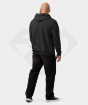 After Hardship Is Ease Black Cotton Fleece Hoodie