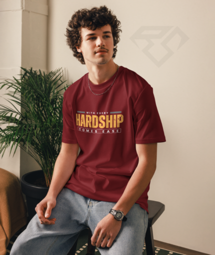 After Hardship Comes Ease Cotton Half Sleeve T-Shirt