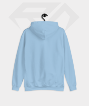 Sky Blue Color Hoodie Back