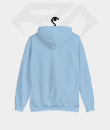 Sky Blue Color Hoodie Back