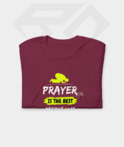 Prayer Is Best Medicine Premium Cotton Half Sleeve T-Shirt